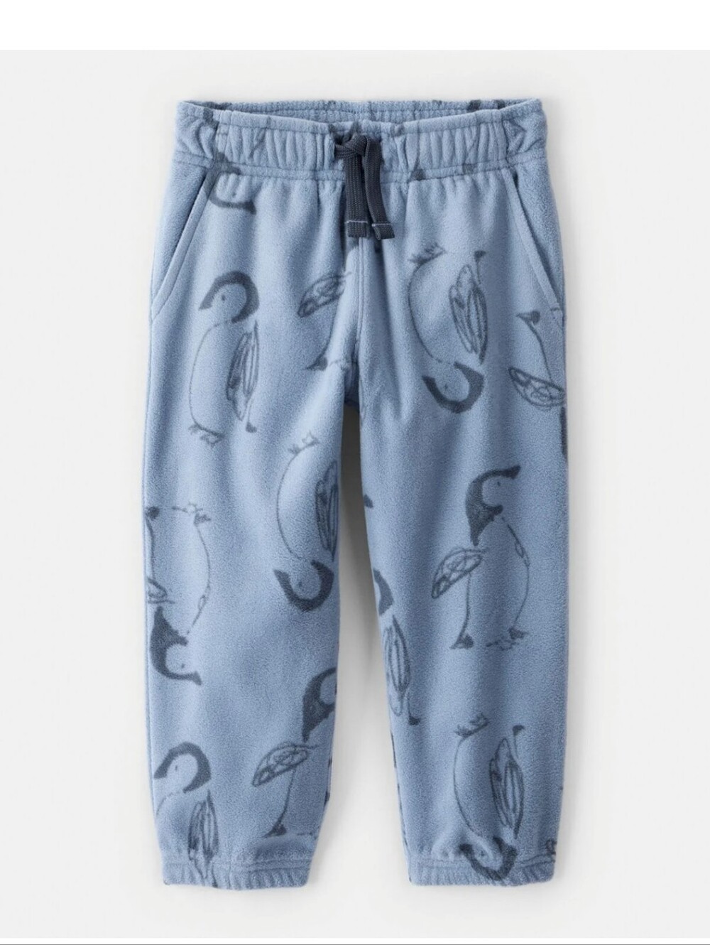 ✅4/25$✅ 2T Oshkosh Blue Penguin Fleece Joggers E4